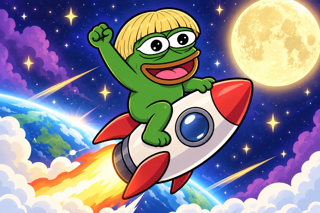 Phil riding a rocket to the moon
